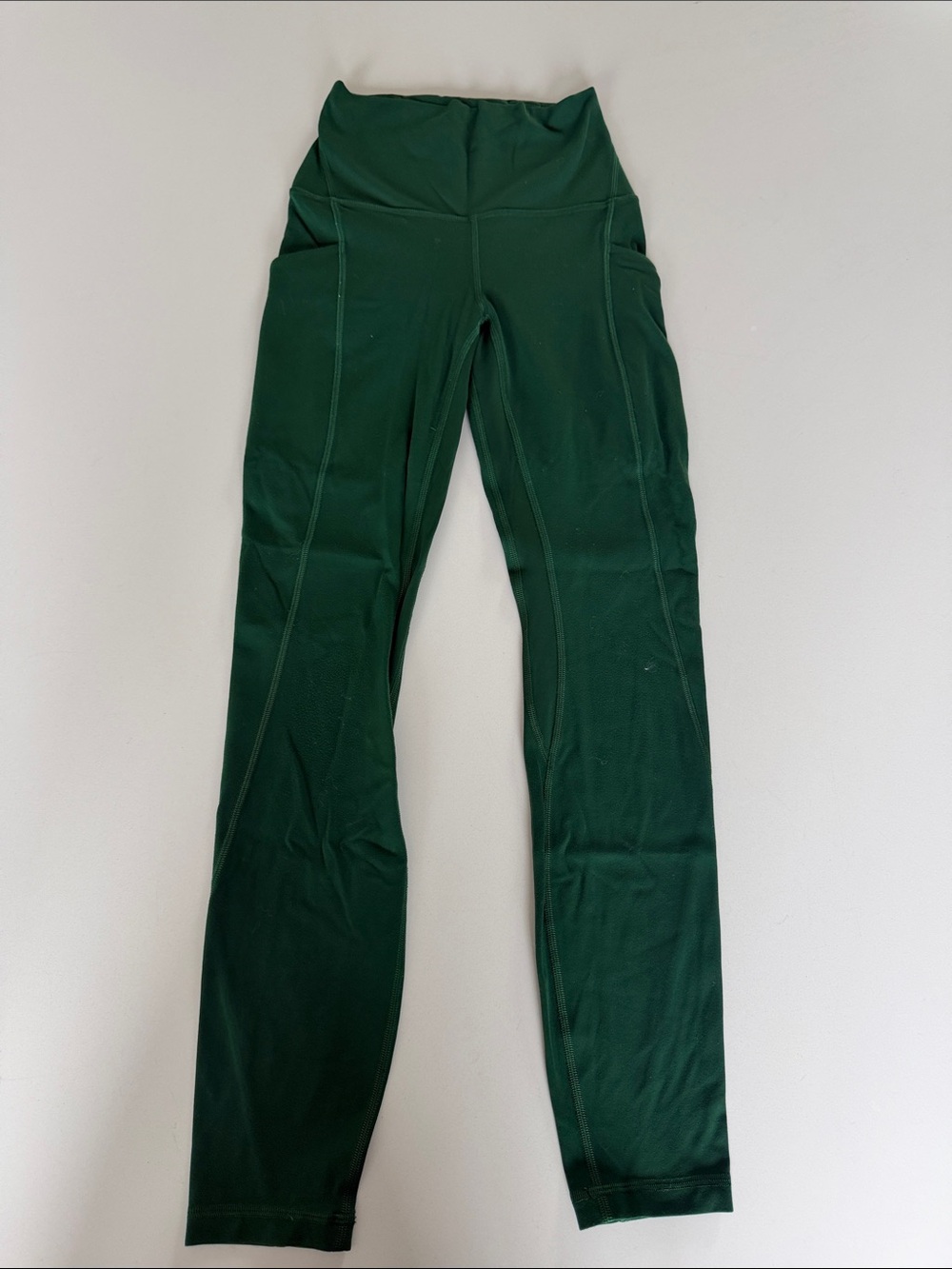 lululemon athletica Deep Green High-Rise Leggings with Side Pockets